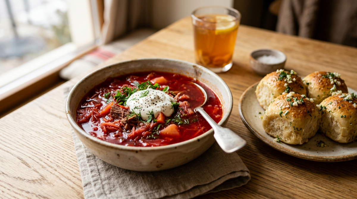 Schüssel Borschtsch