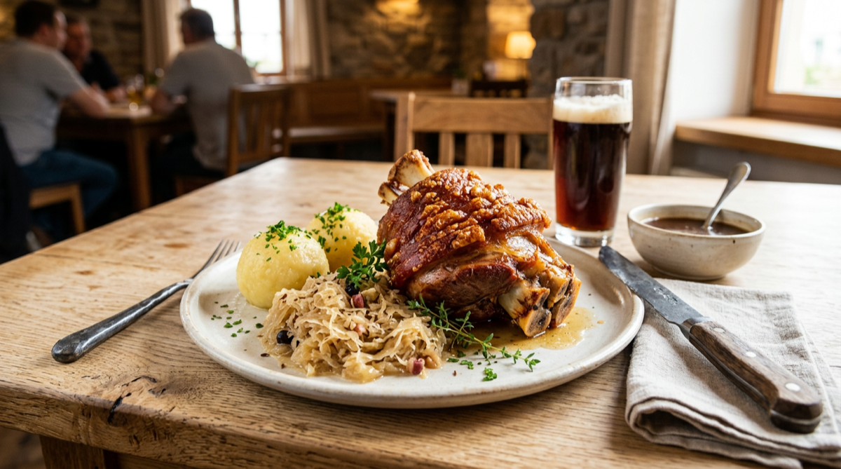 Schweinshaxe mit Kruste
